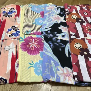 목욕 세트 4종 매실, 대나무, 백합, 춤추는 꽃, 면