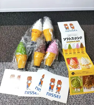 가챠 nissei 닛세이 소프트 스탠드 미니어처 라이트 풀 컴프