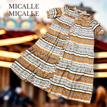 [MICALLE MICALLE] 롱 원피스 밴드 카라 어