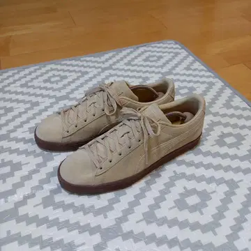 PUMA 스웨이드 베이지 신발 클래식 검