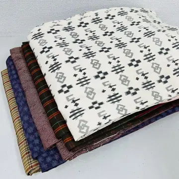 얇은 명주 기모노 순수 실크 5벌 묶음 판매 리메이크 재료 S-1343