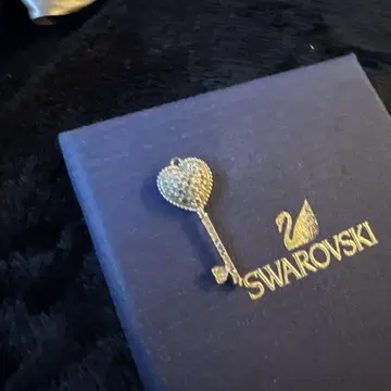 Swarovski 하트 모양 열쇠 참 약 5cm