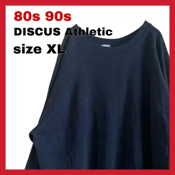 80s 90s USA제 디스커스 애슬레틱 솔리드 맨투맨 XL
