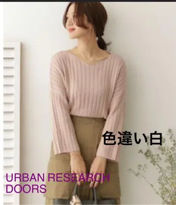 어반 리서치 여성용 니트 화이트 화이트 URBAN RESEARCH