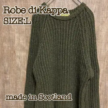 Robe di Kappa 케이블 니트 올리브 그린 울 100% L