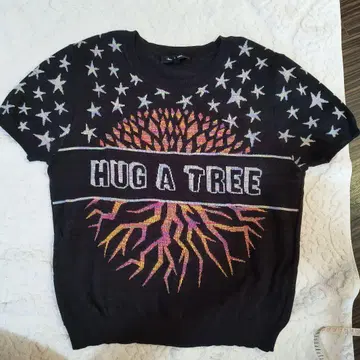 Desigual HUG A TREE 반팔 니트 L