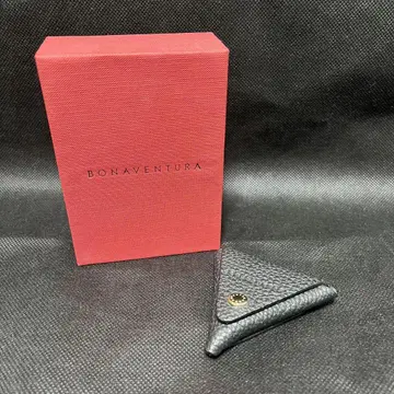 BONAVENTURA 블랙 가죽 코인 케이스 박스 포함