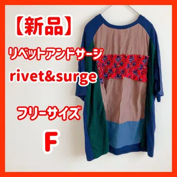 [새상품] rivet&surge 리벳앤서지 티셔츠 네이비 F