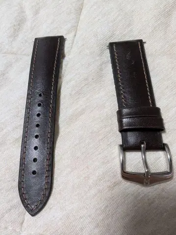 Hirsch 제임스 다크 브라운 손목시계 벨트 러그 폭 20mm