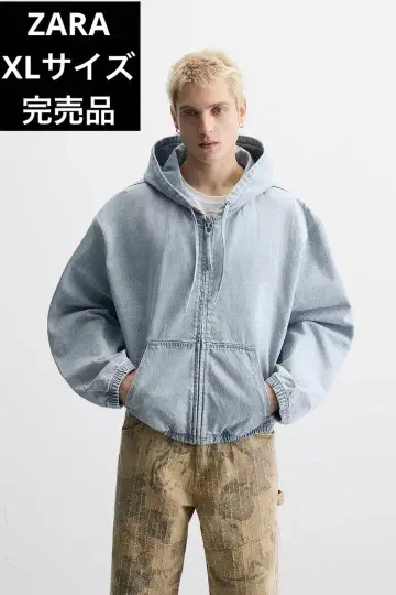 ZARA 자라 후드 데님 자켓 XL 사이즈 완판템