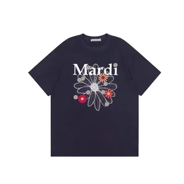 Mardi Mercredi 플라워 프린트 T셔츠 반팔
