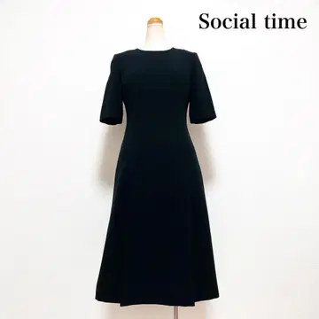 Social time 블랙 포멀 원피스 블랙 관혼상제 상복 예복