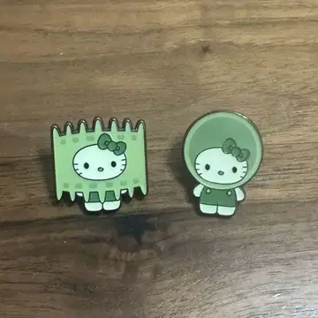 오사카 간사이 엑스포 일본관 헬로키티 핀 배지