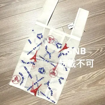 브리짓 타나카 BrigitteTanaka 에펠탑 패턴 트리콜로 에코백