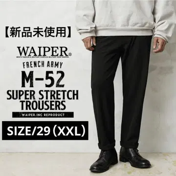 WAIPER.inc M-52 트라우저 슈퍼 스트레치 XXL 블랙