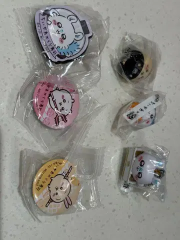 치이카와 쿠라스시 콜라보 가챠 6종 플러스 클리어 파일 하치와레