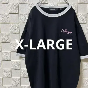 X-LARGE 엑스라지 링거 티셔츠 블랙