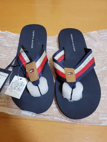 TOMMY HILFIGER 플립플랍 네이비/레드