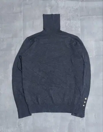 ZARA 여성용 터틀넥 다크 그레이 y2k M