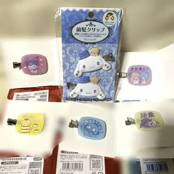 산리오 헤어 클립 6개 묶음 판매 미사용 새상품