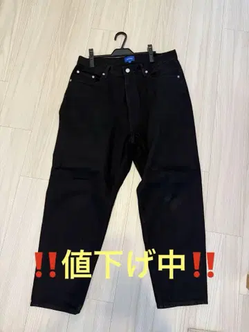 BEAMS 블랙 데님 L 사이즈