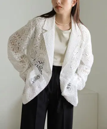select MOCA 레이스 테일러드 자켓