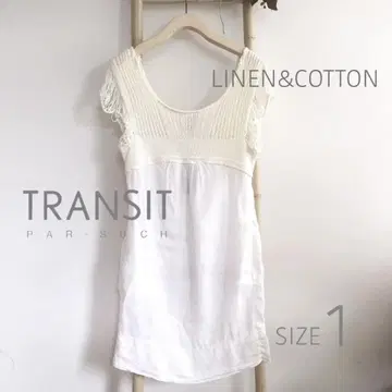 TRANSIT 원피스 화이트 사이즈 1 M 미사용