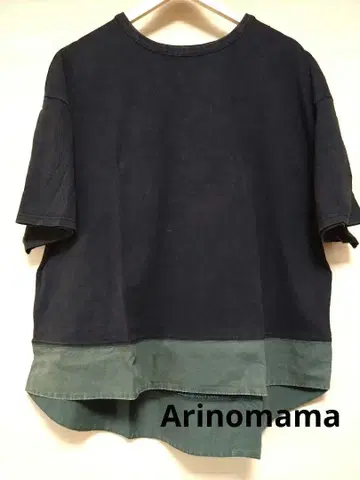 Arinomama 피그먼트 천축 라운드 크랙 T F