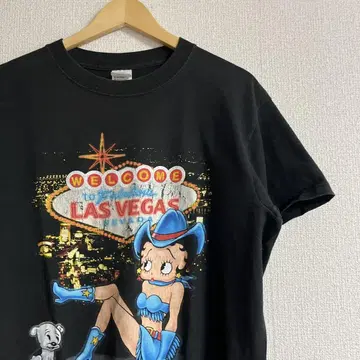 00's Betty Boop 티셔츠 라메 아메카지