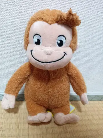 Curious George 봉제 인형 앉은 높이 22cm