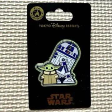 디즈니 스타워즈 그로구 & R2-D2 핀 배지