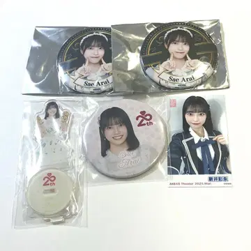 AKB48 아라이 사에 아크릴 스탠드 캔뱃지 5세트