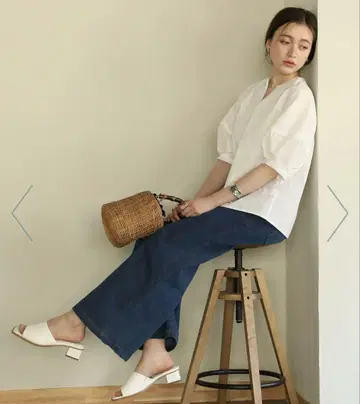 신상품 미사용 아이티 데님 와이드 팬츠