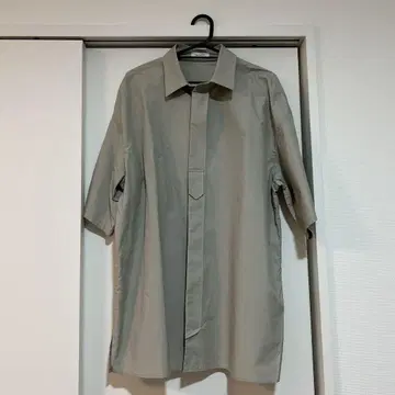 reracs 숏 슬리브 배틀 드레스 셔츠