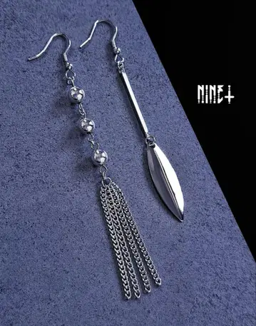 1220 롱 귀걸이 비대칭 모드 귀찌 PIERCE 개성적