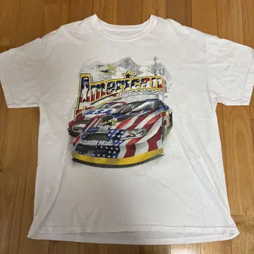 American Driver 레이싱 카 티셔츠 구제 의류