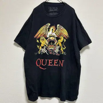 QUEEN 퀸 인기 밴드 밴드 티셔츠 락 티셔츠 L 반팔 블랙