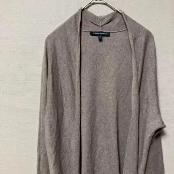 바나나리퍼블릭 가운 가디건 (M) 브라운 실크&캐시미어 혼방 촉감 좋음
