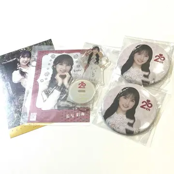 AKB48 나가토모 아야미 아크릴 스탠드 캔뱃지 5세트