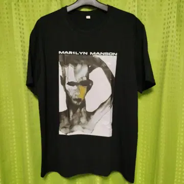 미사용 Marilyn Manson 티셔츠 뮤지션 양면 프린트
