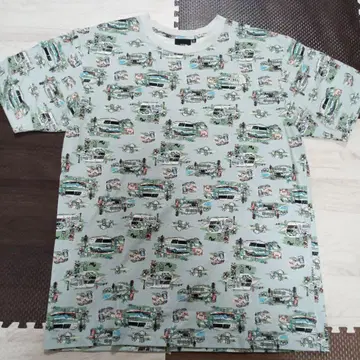 THE NORTH FACE XL T셔츠 캠핑카 패턴