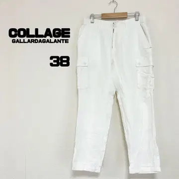 콜라주 가리야르다 가란테 슬랙스 팬츠 38 허리밴딩 마 혼방