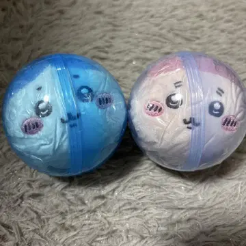 치이카와 (먼작귀) 누워있는 봉제 인형 가챠 하치와레 & 헌책방 세트