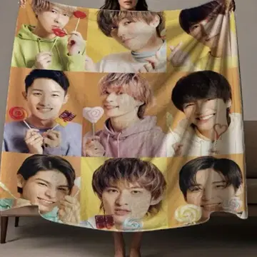 사쿠마 다이스케 메구로 렌 스노우맨 담요 타월