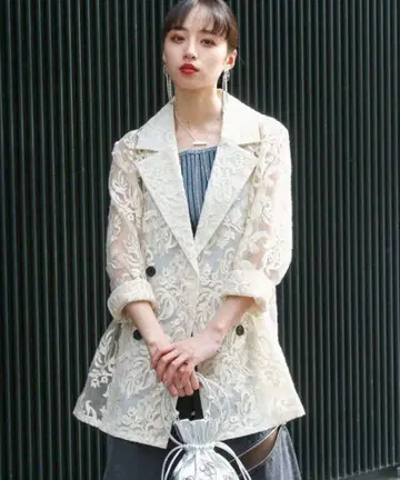 HARE 빈티지 레이스 자켓 화이트