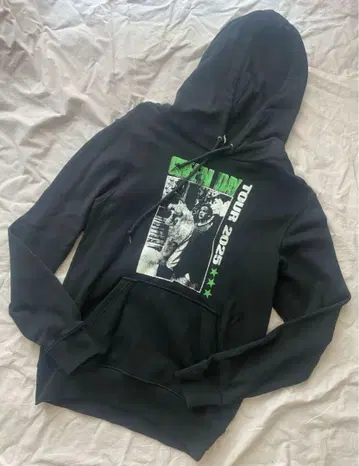 Green Day 그린 데이 투어 2025 블랙 후디 S 사이즈