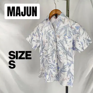 MAJUN 꽃무늬 반팔 셔츠 S 사이즈 새상품급