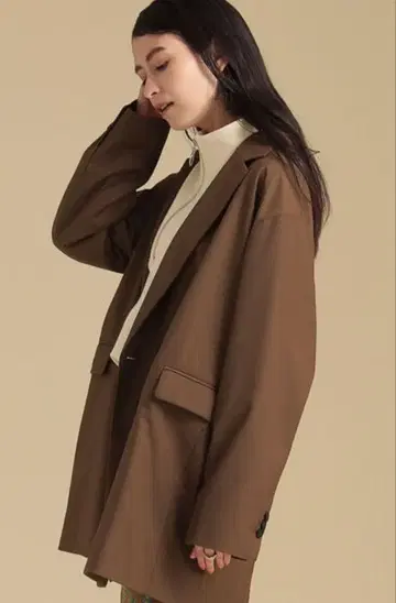 Ray BEAMS 빅 실루엣 더블 재킷