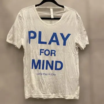 슈퍼 프리미엄 Mof M PLAY FOR MIND 화이트 티셔츠