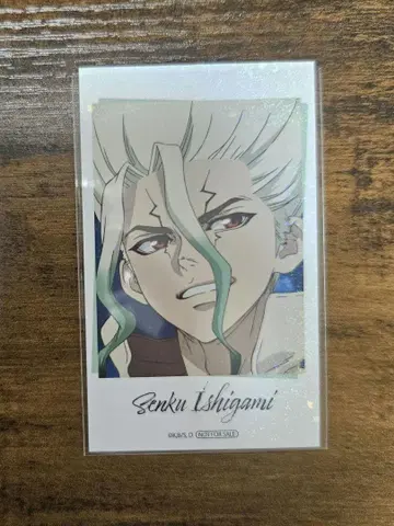 Dr.STONE 홀로그램 특전 카드 파보테리아